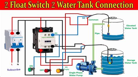 float switch  water tank wiring connection diagram water pump motor float switch