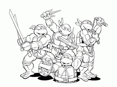 coloring pages  ninja turtles coloring home