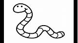 Worm Coloring Worms Earthworm Silhouette Kaynak sketch template
