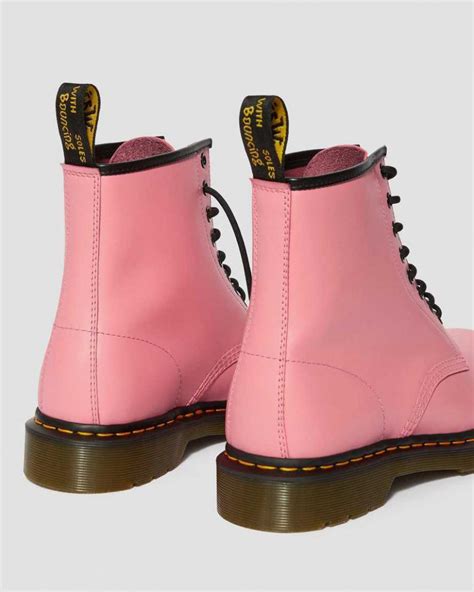 dr martens originals boots  smooth leather lace  boots acid pink smooth womensmens