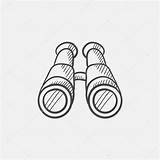Binocular Drawing Getdrawings Binoculars Sketch sketch template