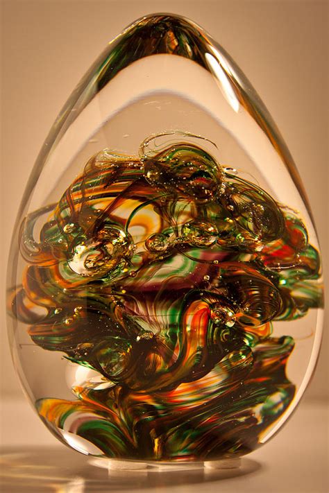 Solid Glass Sculpture E1p Glass Art By David Patterson
