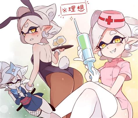 Marie In Costumes Splatoon Squid Sisters Anime Squid Girl