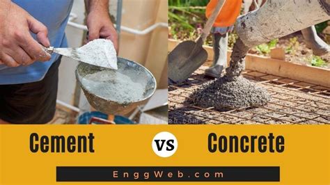 cement  concrete whats  difference engineering web
