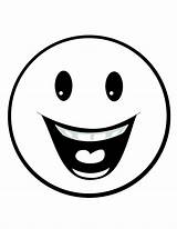 Coloring Face Pages Smiley Emoji Printable Cartoon Smile Happy Kids Emoticon Choose Board Color sketch template