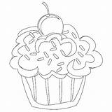 Coloring Cupcake Pages Cute Cupcakes Colouring Printable Kids Birthday Dynu Comments sketch template