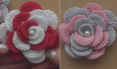 super easy rose flower crochet ideas