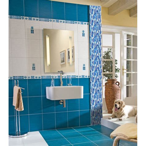 Crystal Glass Mosaics Blue Shower Tile Mosaic Kitchen