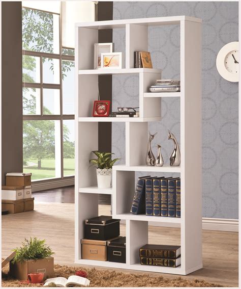 coaster bookcases multiple cubed rectangular bookcase white rifes home furniture open