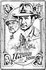 Indiana Jones Coloring Movie Pages Poster Posters Derniere Croisade Last Crusade Print Printable Adult Color Party Adults Movies Getcolorings Lego sketch template