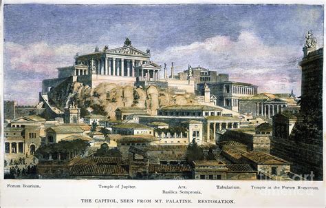 ancient rome capitol drawing  granger pixels