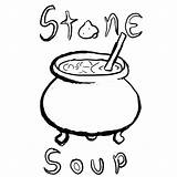 Soup Stone Coloring Pages Clipart Drawing Printable Color Getdrawings Popular Clipartmag Getcolorings Kids Choose Board Coloringhome sketch template
