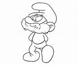 Smurf Papa Pages Coloring sketch template