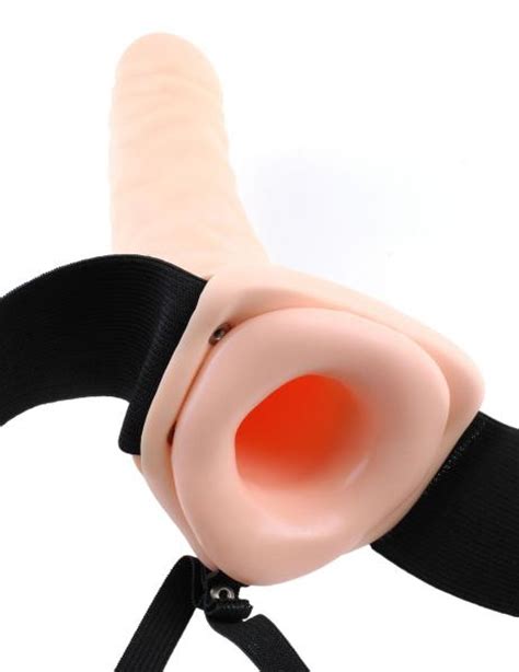 vibrating hollow strap on 8 inch beige on literotica