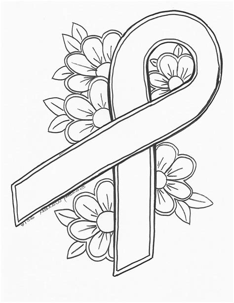 breast cancer ribbon drawing  paintingvalleycom explore collection