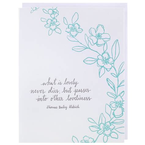 Loveliness Quote Sympathy Card Sympathy Cards Smudge Ink