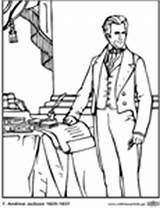 Presidents Coloring Pages Pdf States United  Buren Martin Van sketch template