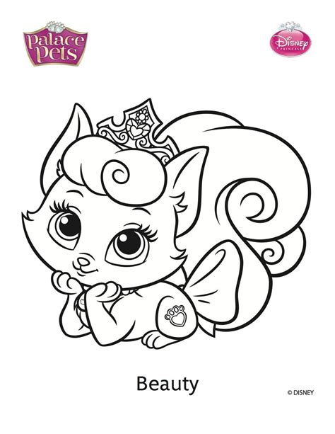 palace pets printable coloring page  coloring page coloring home