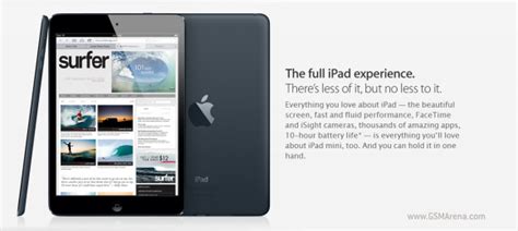 apple introduces   ipad mini coming  november  gsmarenacom news