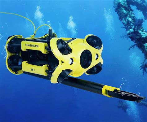 chasing  rov underwater drone