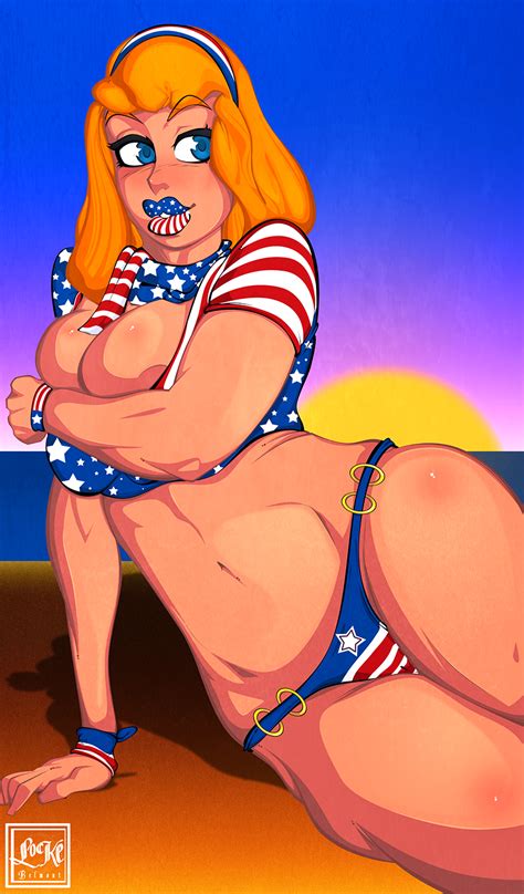 Rule 34 1girls American Flag American Flag Bikini Beach