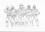 Clone Trooper Troopers Clones Scout Coloringhome Pursuing sketch template