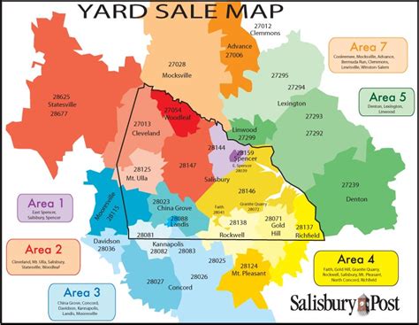 yard sale map salisbury post salisbury post