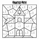Halloween Worksheets Math Grade Multiplication Printables Printable 3rd Printablee sketch template