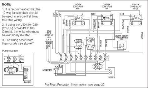 honeywell  plan  wiring diagram   unvented cylinder      adap