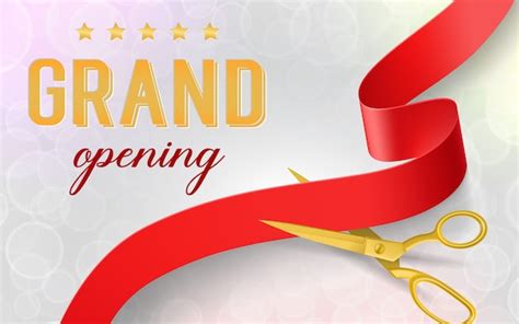 vector luxury grand opening banner