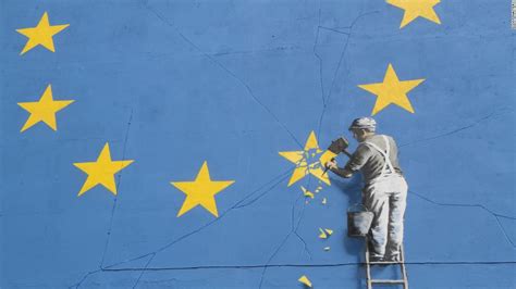 banksy brexit mural unveiled  day  french vote cnn style