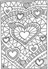 Coloring Valentine Pages Printable Valentines sketch template