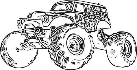 monster truck coloring page  wecoloringpagecom