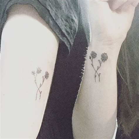 Intertwined Flowers 54 Sister Tattoos That Prove She S Your Best
