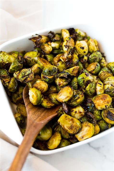 crispy balsamic roasted brussels sprouts  healthy consultant