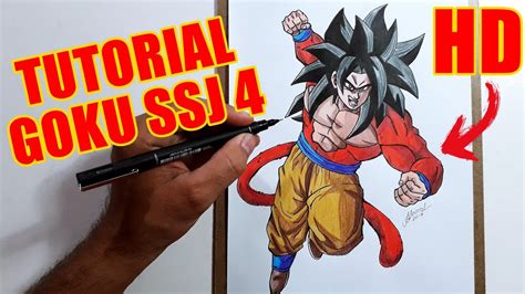 Como Desenhar Goku Super Sayajin 4 How To Draw Goku Ssj 4 Youtube