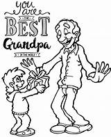 Coloring Card Grandpa Cards Greeting Printable Print Sheet Pages Topcoloringpages sketch template