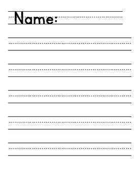 kindergarten lined writing paper lined writing paper english writing