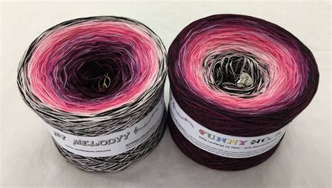 Funny 16 Black And Pink Yarn Gradient Yarn Crochet