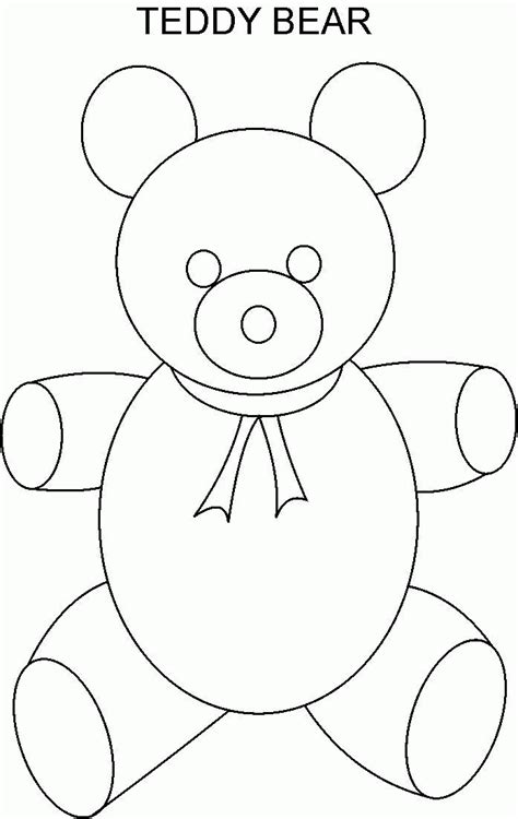 teddy bear coloring pages templates coloring home