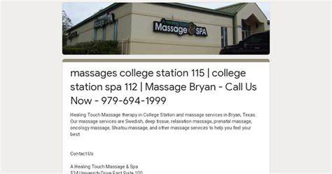 massages college station  college station spa  massage bryan