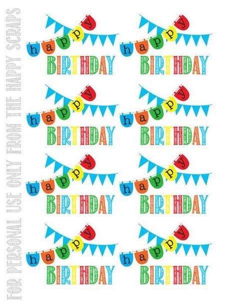 pin  janice wallace  happy birthday birthday tags printable