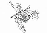 Motocross Coloring Bike Dirt Pages Drawing Dirtbike Yamaha Helmet Getdrawings Simple Getcolorings Color sketch template