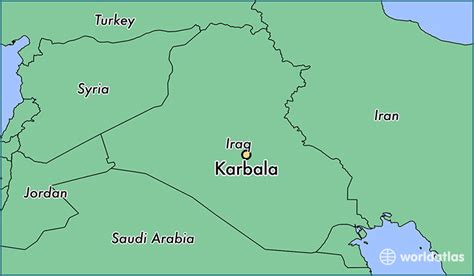 Where Is Karbala Iraq Karbala Muhafazat Karbala Map