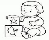 Coloring Pages Baby Blocks sketch template