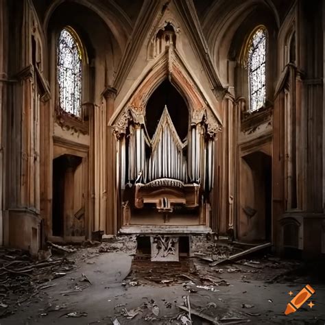 abandoned church organ  craiyon