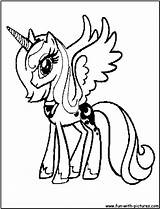 Pony Little Coloring Pages Luna Nightmare Moon Printable Princess Color Kids Queen Chrysalis Print Colorear Para Library Clipart Colouring Fim sketch template