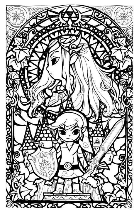 experience  magic  legend  zelda coloring pages
