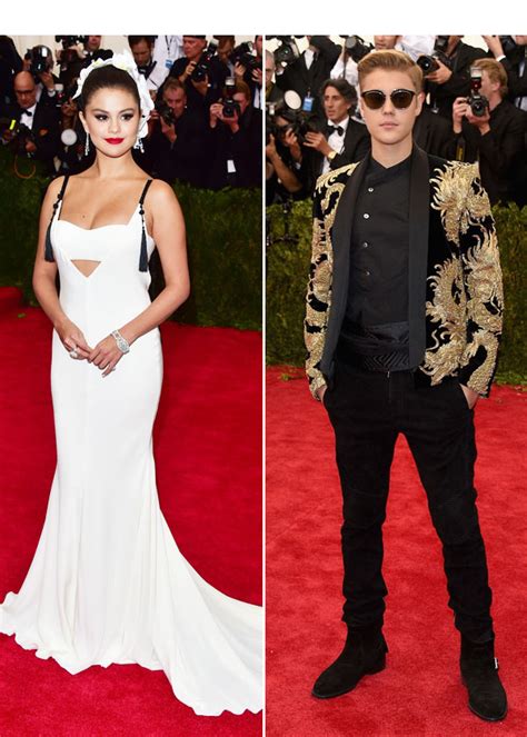 selena gomez s attention from justin bieber at met gala she s on cloud