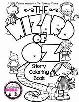 Wizard Oz Coloring Book Story Korral Kennedy Created sketch template